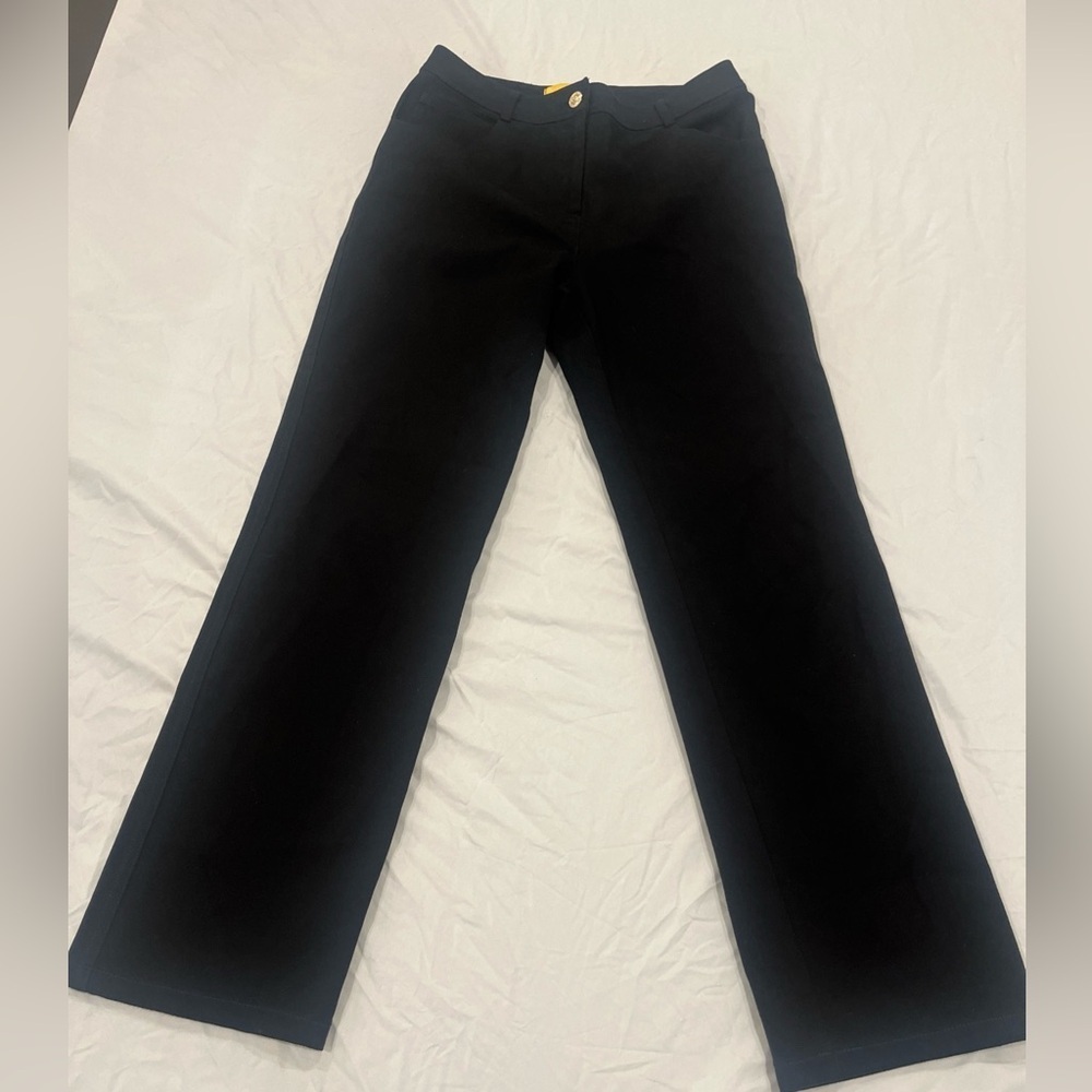 St. John Collection Women's Size 2 Stretch Straight Leg Black